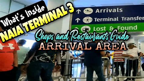 naia terminal 3 arrival restaurants